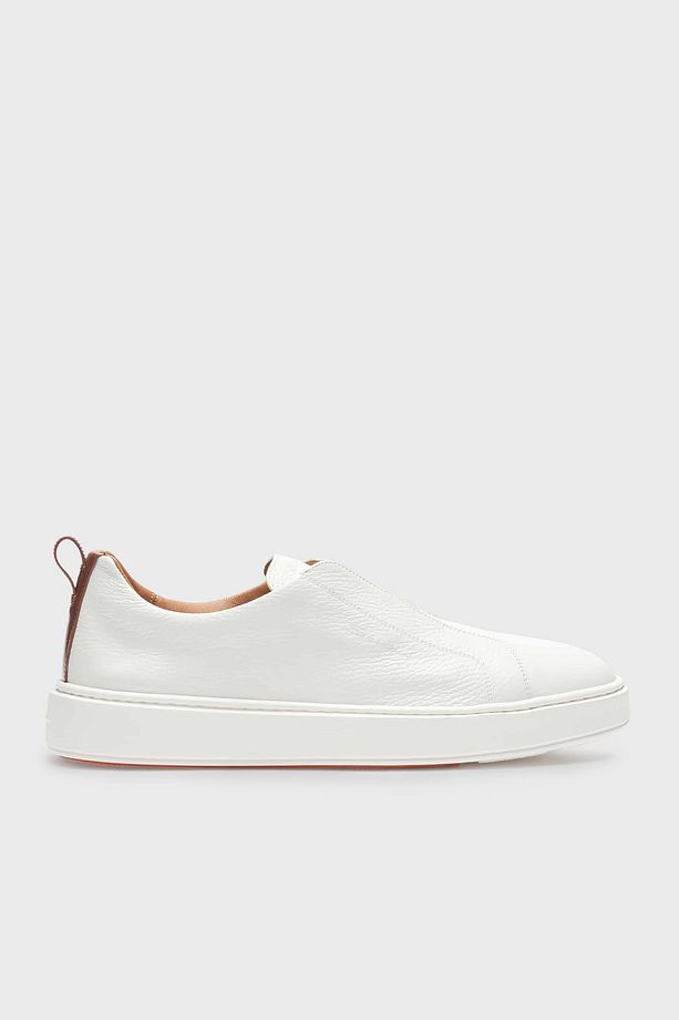 Logolu Hakiki Deri Kalın Tabanlı Slip-On Sneaker Ayakkabı Erkek AYAKKABI MBCD21995BARTLLDI50 - 1