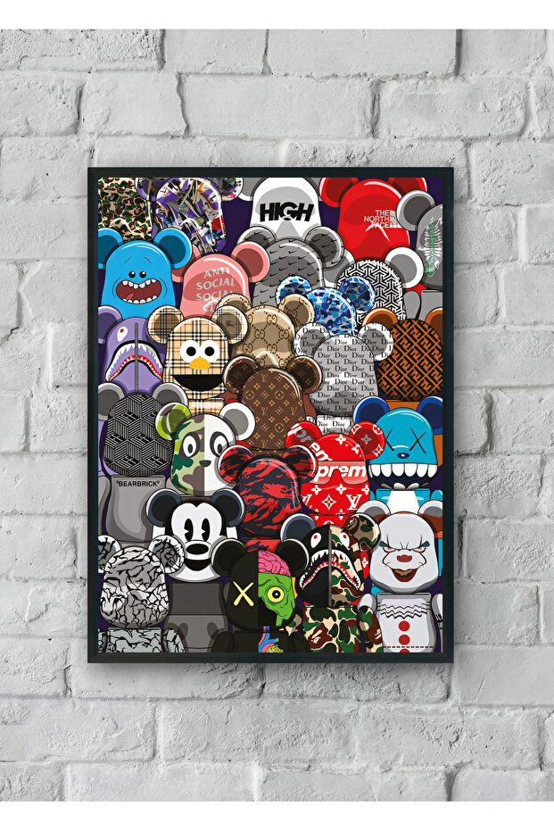 "Bearbricks" Poster Tablo - 1