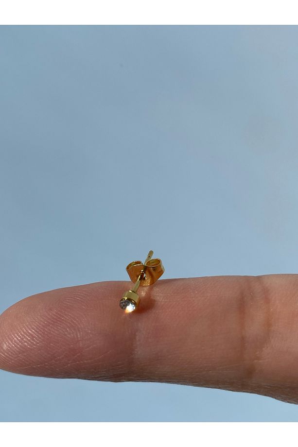 Çelik Tek  Küpe 3 MM - 3