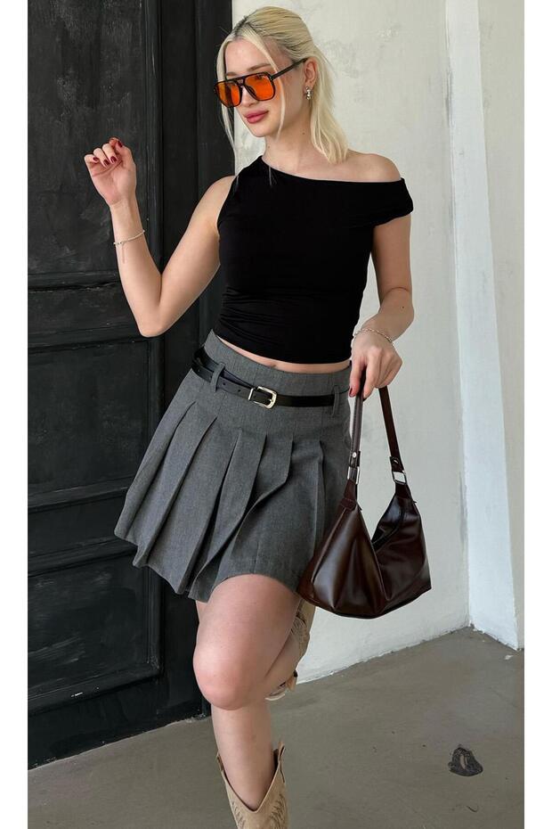 Μαύρο μπλουζάκι Off Shoulder Basic Sh224 - 2