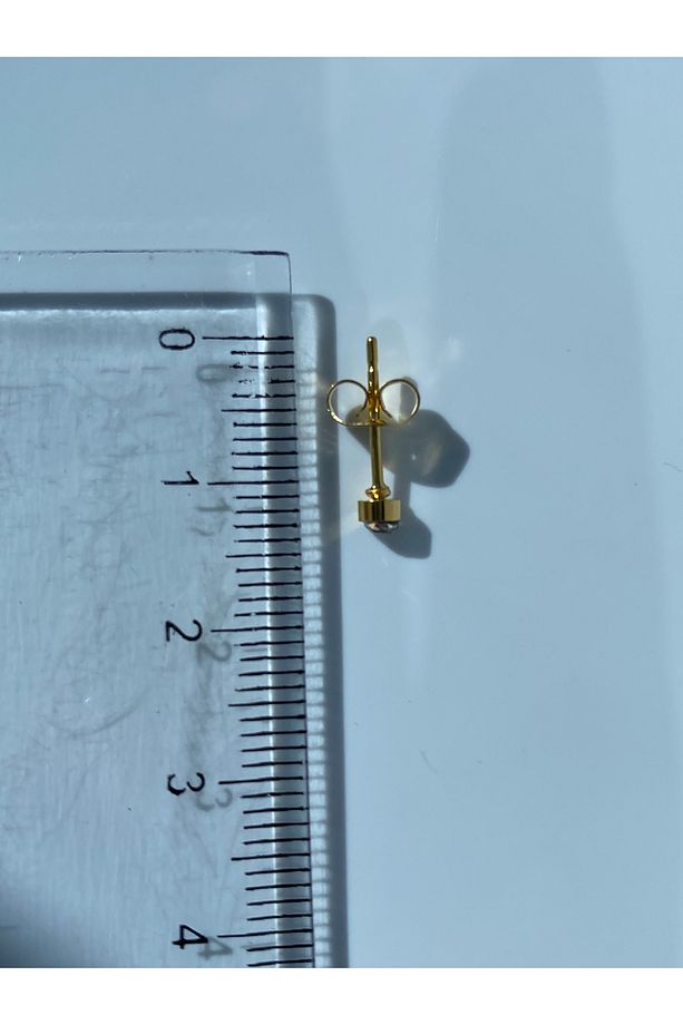 Çelik Tek  Küpe 3 MM - 4