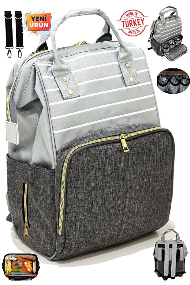 Baby Care Bag Organizer Functional Luxury Mother Baby Care Backpack