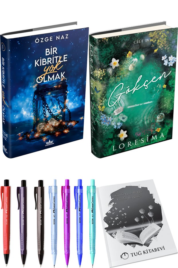 Bir Kibritle Yok Olmak 1 Ciltli ve Gökçen-4: Masallar ve Sonları Ciltli + Hediyeli