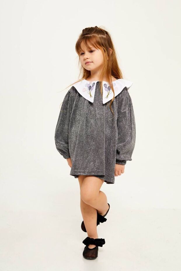 KIZ ÇOCUK SİMLİ ELBİSE - 1