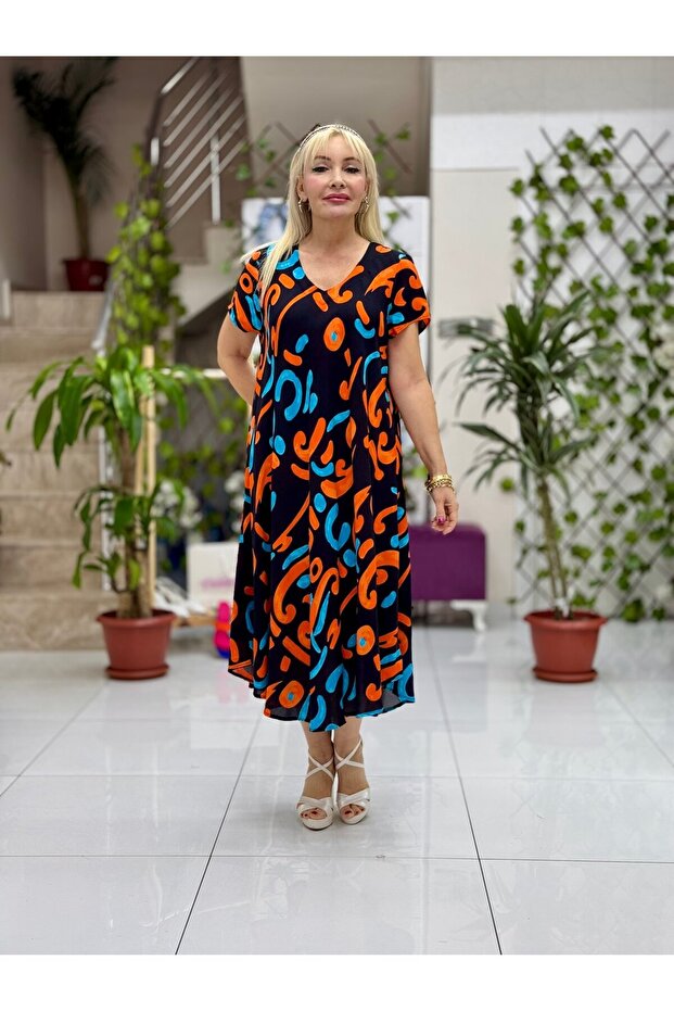 Viskon Frida Elbise - 2