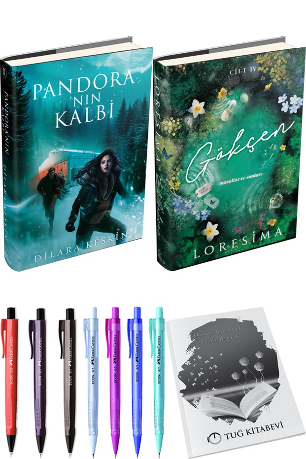 Pandoranın Kalbi 2 Ciltli and Gökçen-4: Masallar ve Sonları Ciltli + Gift