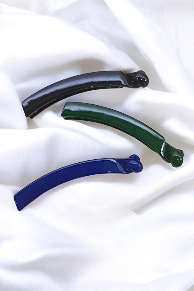 3 Pieces Small Quality Banana Buckle Black/green/navy blue