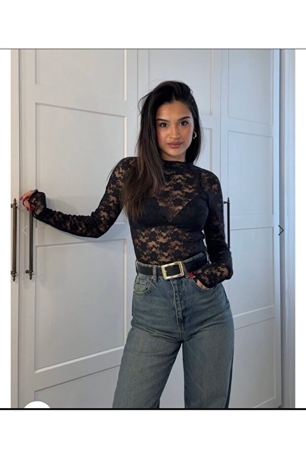 Dantel bluz - 1