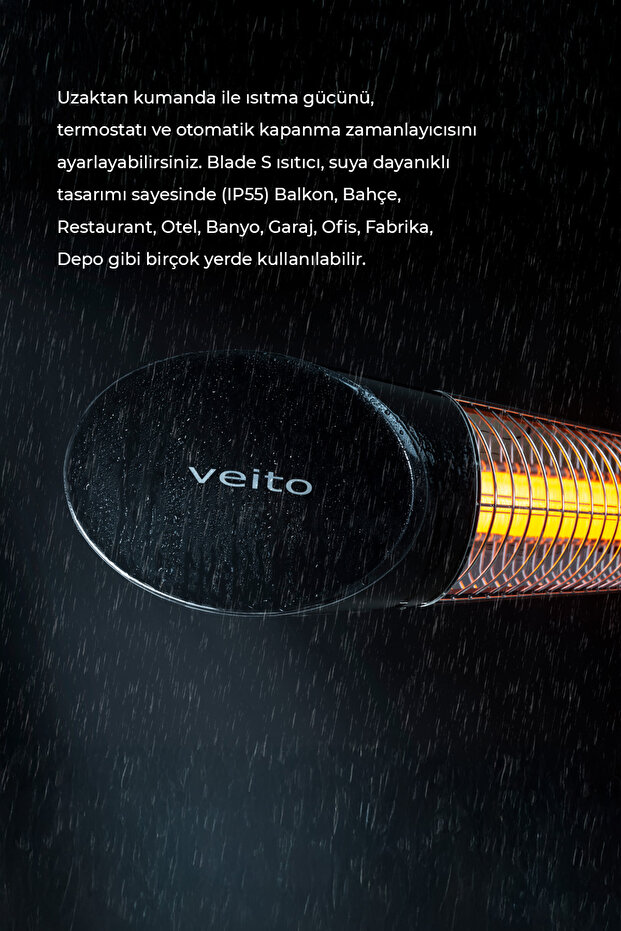 Blade-S BioCarbon Infrared Isıtıcı 2500W - Duvar Tipi (KUMANDALI) - 6