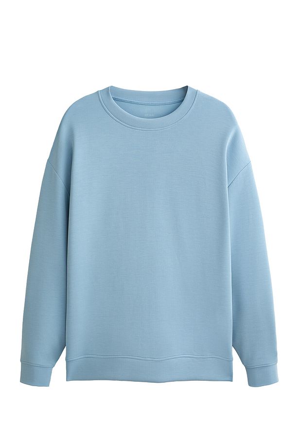 Modal içeren soft touch uzun sweatshirt - 6