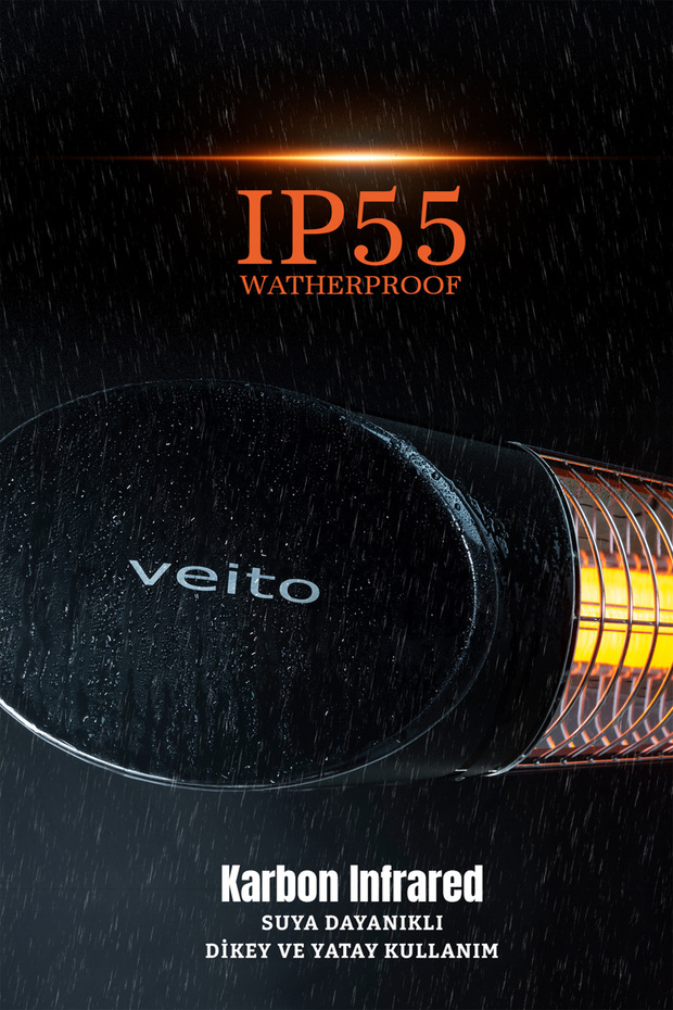 Blade-S BioCarbon Infrared Isıtıcı 2500W - Duvar Tipi (KUMANDALI) - 4