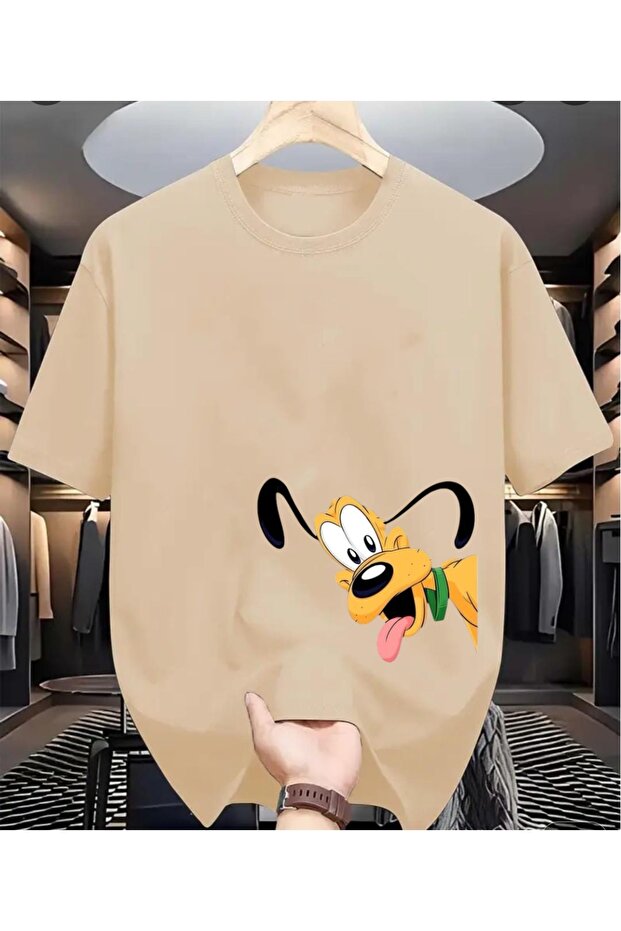 Dog Printed Oversize T-Shirt