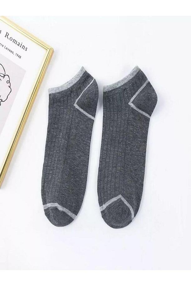10'lu Erkek Çemberli Renkli Patik Ekonomik Paket Kısa Spor Sneakers Çorap - 6
