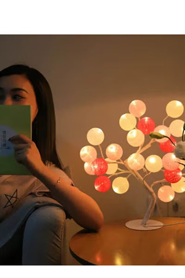 شجرة مضيئة بشكل كرات متعدد الوان Usb - 3