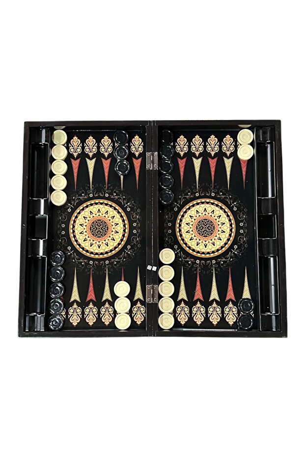 طقم طاولة الزهر البلاستيكية المزخرفة بالسجاد الأحمر مقاس 25 × 50 سم - 1