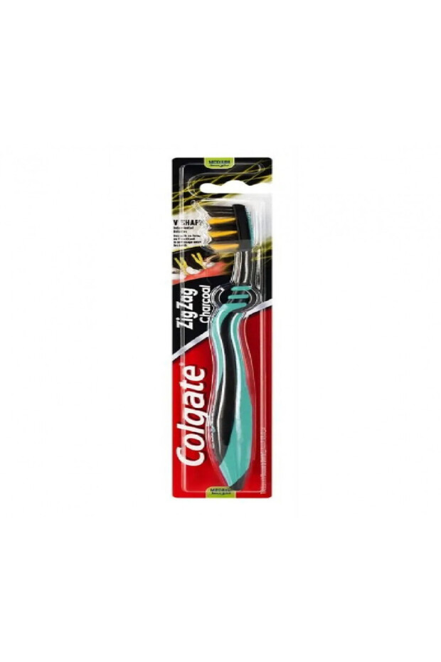 T.b Zigzage--med Charcoal T/b (157182) --- كولجيت فرشاة اسنان زجزاج بالفحم -وسط