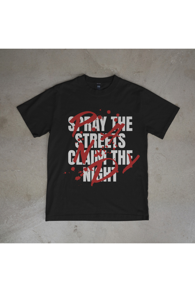 Unisex Pandy Printed Oversize Short Sleeve T-Shirt