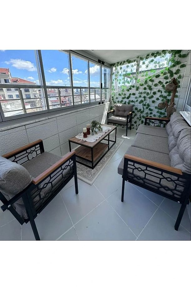 İnci Balkon-bahçe-kafe Çay Seti Koltuk Oturma Takımı-oturma Grubu Çstakımlazer - 2