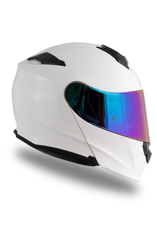 Delta Basic Beyaz Çene Açılır Kask - 3