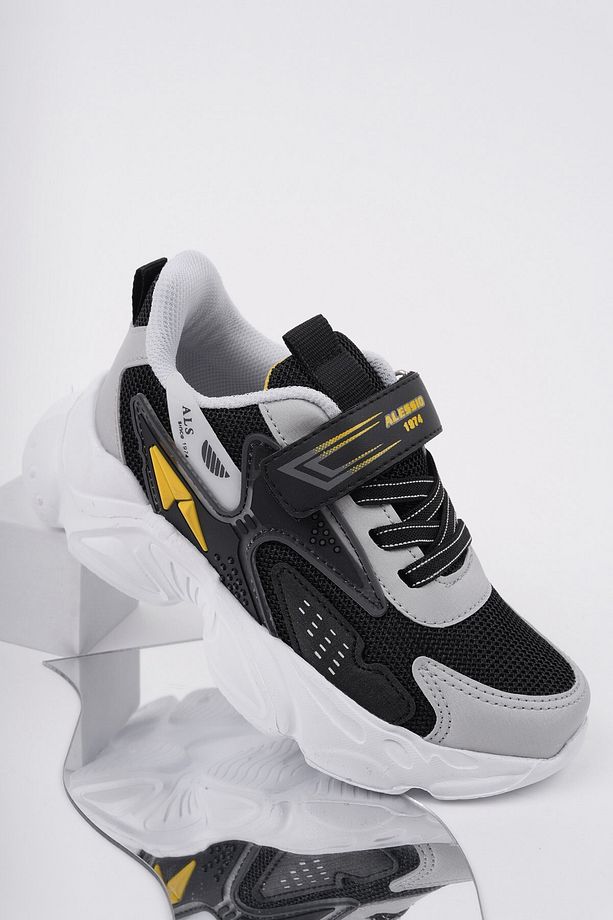 Panter Kalın Taban Cırtlı Ve Bağcıklı Unisex Çocuk Sneaker Spor Ayakkabı - 2