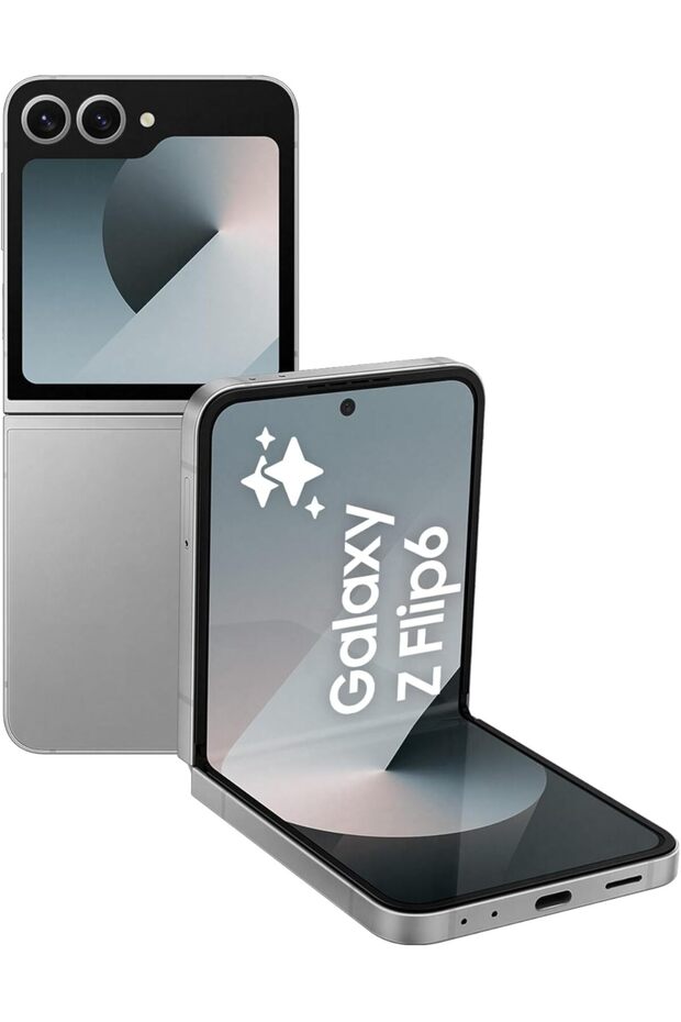 Galaxy Z Flip6, 12GB RAM, 256GB Storage, Silver Shadow, 50MP Camera, 1 year Seller Warranty