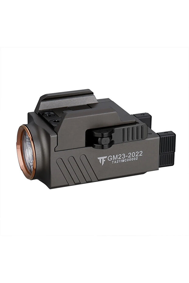 بطارية ليثيوم بوليمر سوداء رمادية مصابيح يدوية LED تكتيكية Trustfire GM23 صغيرة 800 لومن USB Rec