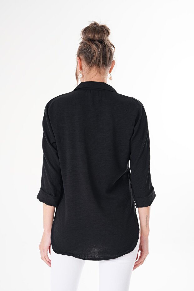 Kadın Dirsek Kol Ayrobin Gömlek 255070 - - 5