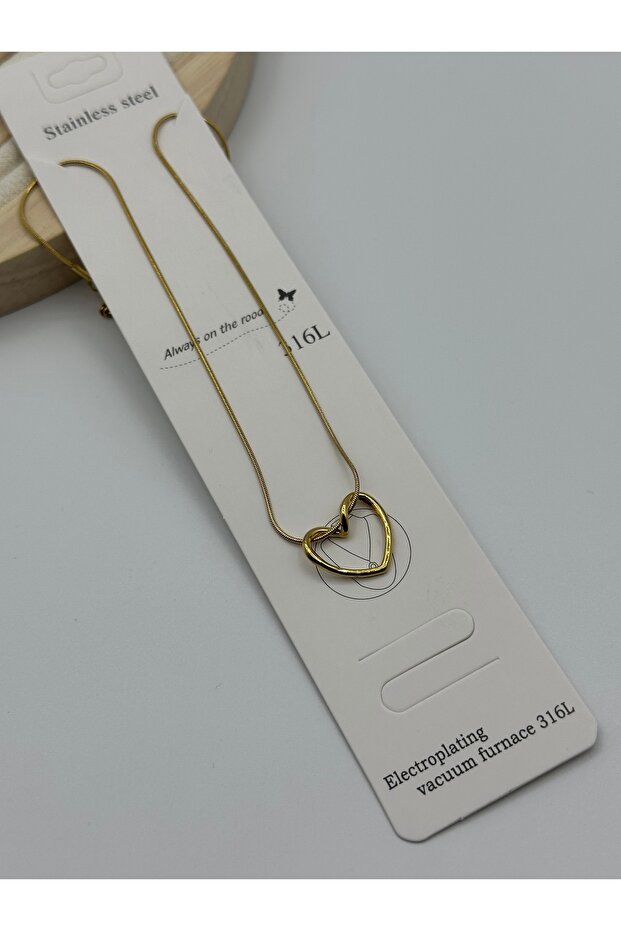 2li Çelik Gold Kolye Kombin - 2