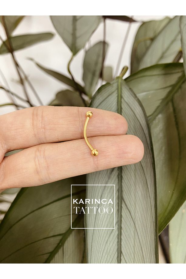 14 mm En Uzun Bar Kaş Meme Ucu Piercing Helix Conch Bridge Surface Nipple Daith Anti Tragus Küpe - 4