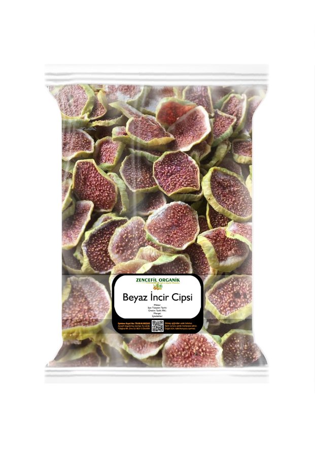 White Fig Chips 500 Gr. Slice Fig Dried White Fig