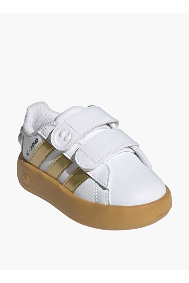 Adidas Boys' Panelled Sneakers with Hook and Loop Closure - DROIDS Grand Court CF I