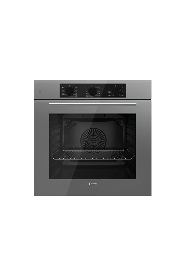 Flowart BL Modüler Seriisi 3'lü Gri Ankastre Set ( QBL62CPR-BL138-D088 ) - 2