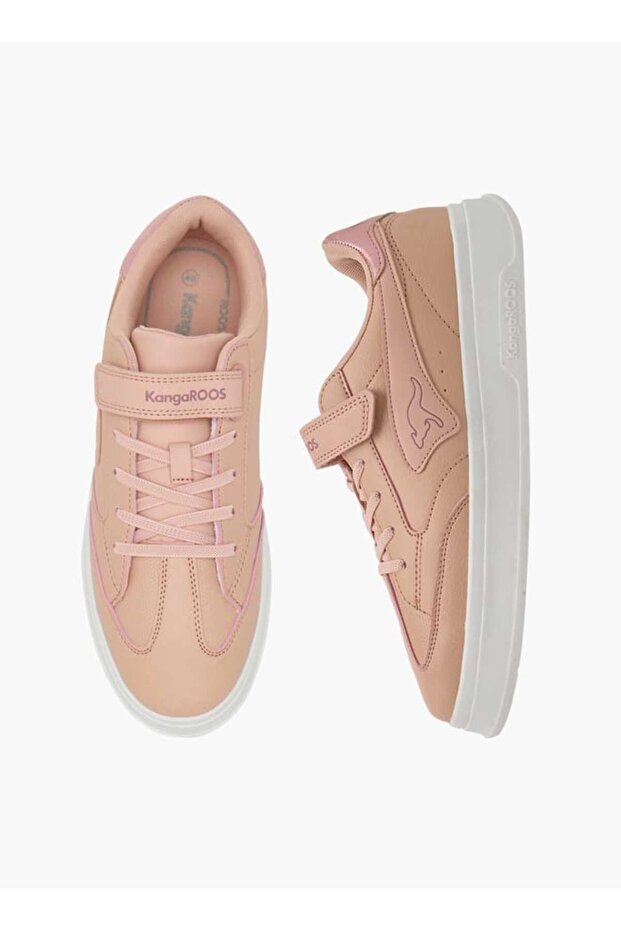 Women's Panelled Sports Shoes with Hook and Loop Closure