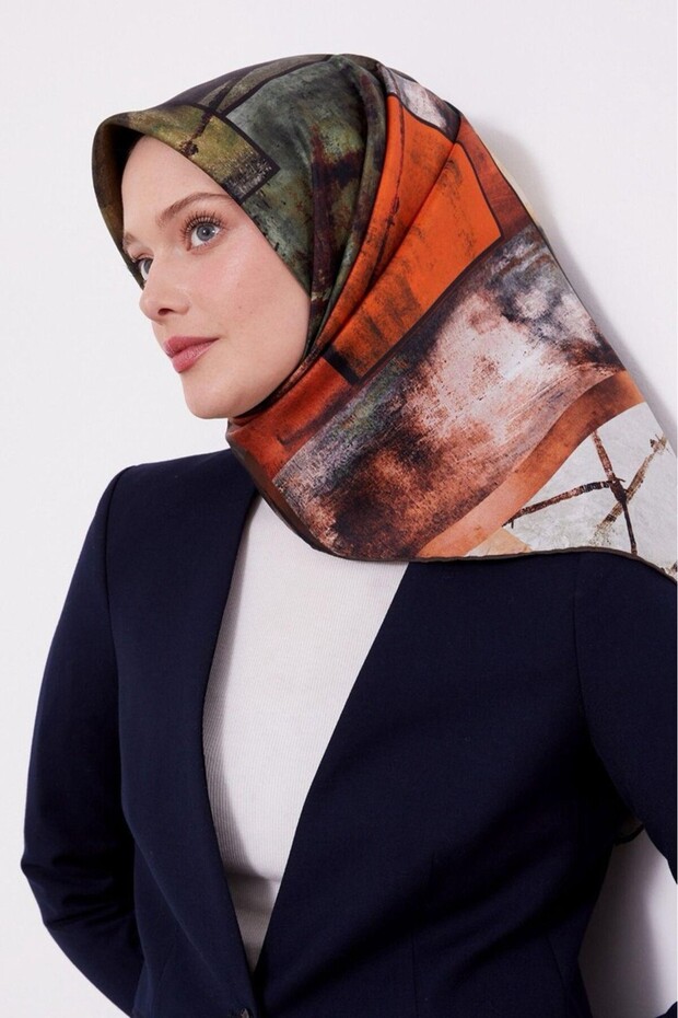 Twill İpek Eşarp LD2525-1 - 1