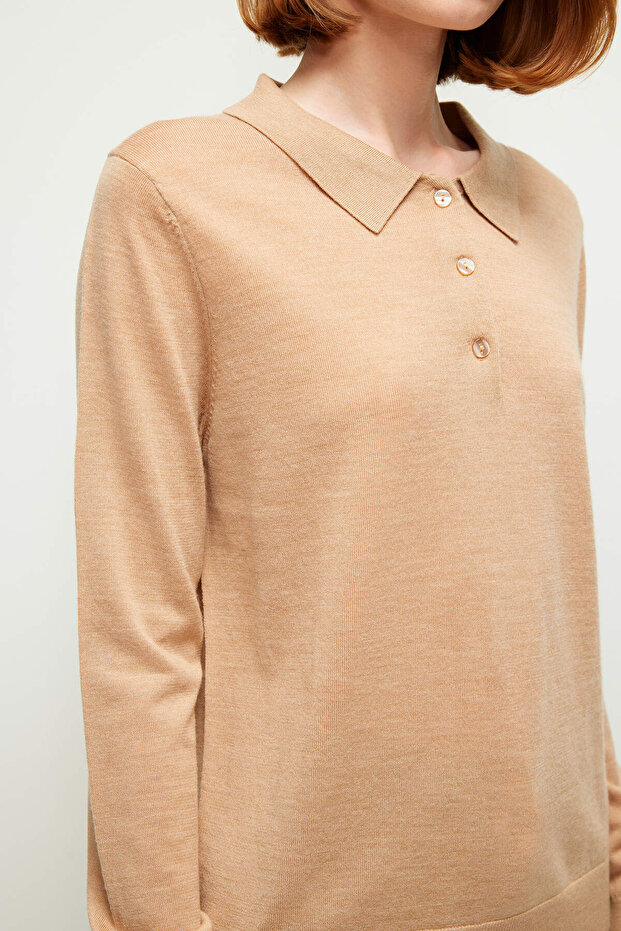 Polo Yaka Yün Triko Kazak - 2