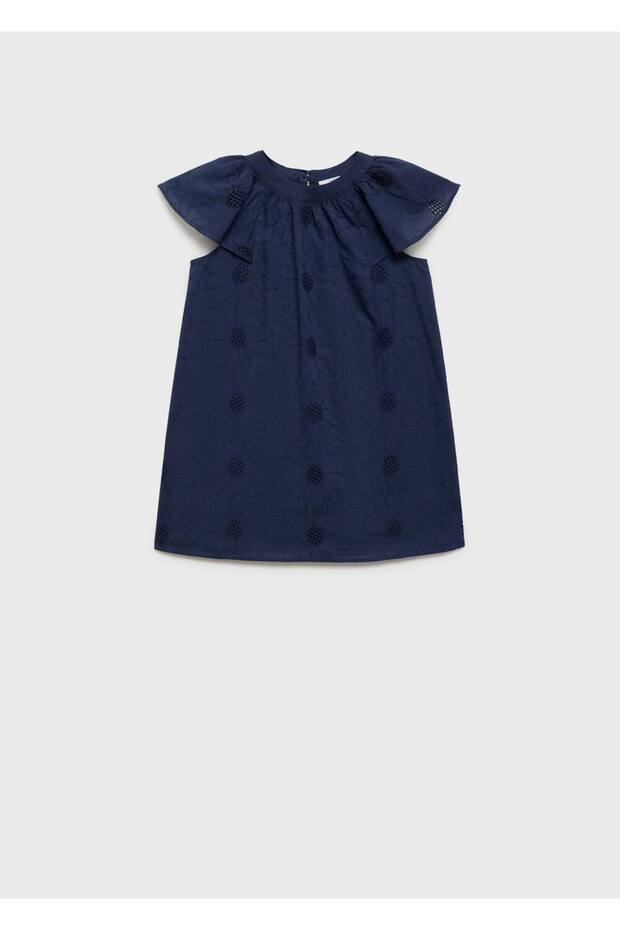 İşlemeli kısa elbise - 2