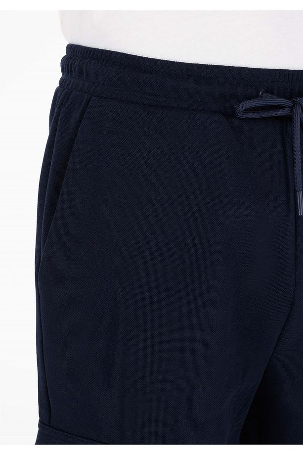 Slim Fit Orta Bel Erkek Lacivert Şort - 5