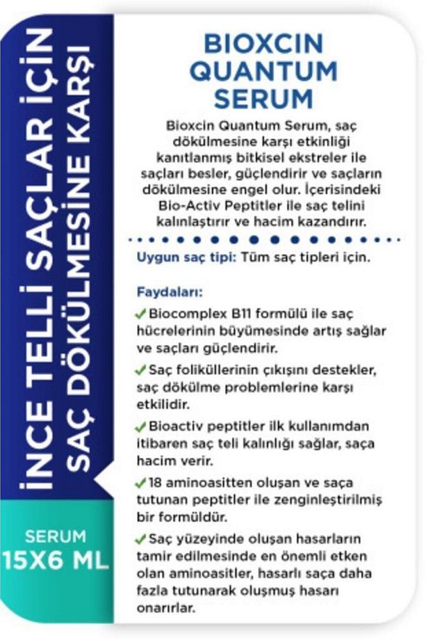 Quantum Serum 15x6 Ml+quantum Bio Activ Şampuan Kuru-normal Saçlar Için 300 Ml - 2