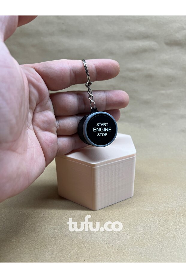 Start-Stop Car Keychain Car Start Key Keychain