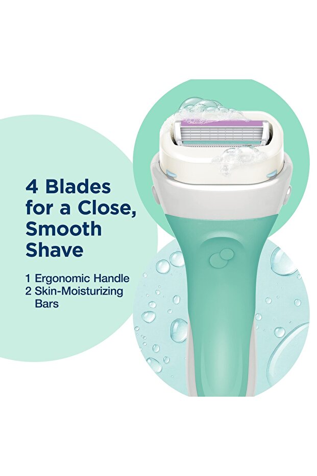 Schick Intuition Razor for Sensitive Skin | 1 Razor + 2 Blades with Aloe - 5