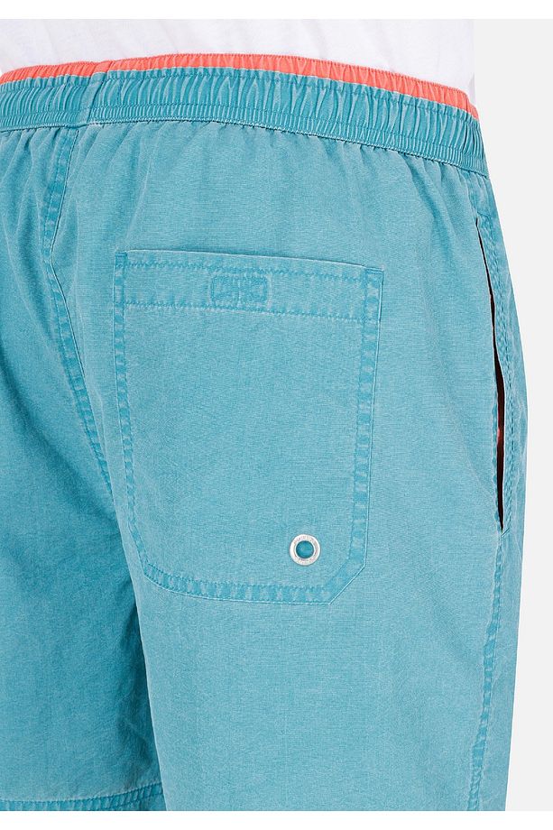 Slim Fit Erkek Mavi Deniz Şortu - 6