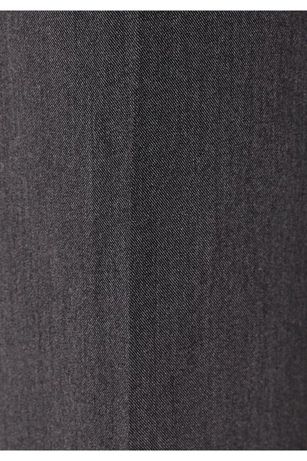 Regular Fit Yüksel Bel Geniş Paça Kadın Gri Pantolon Cl1070178 - 3
