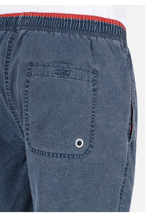 Slim Fit Erkek Mavi Deniz Şortu - 6