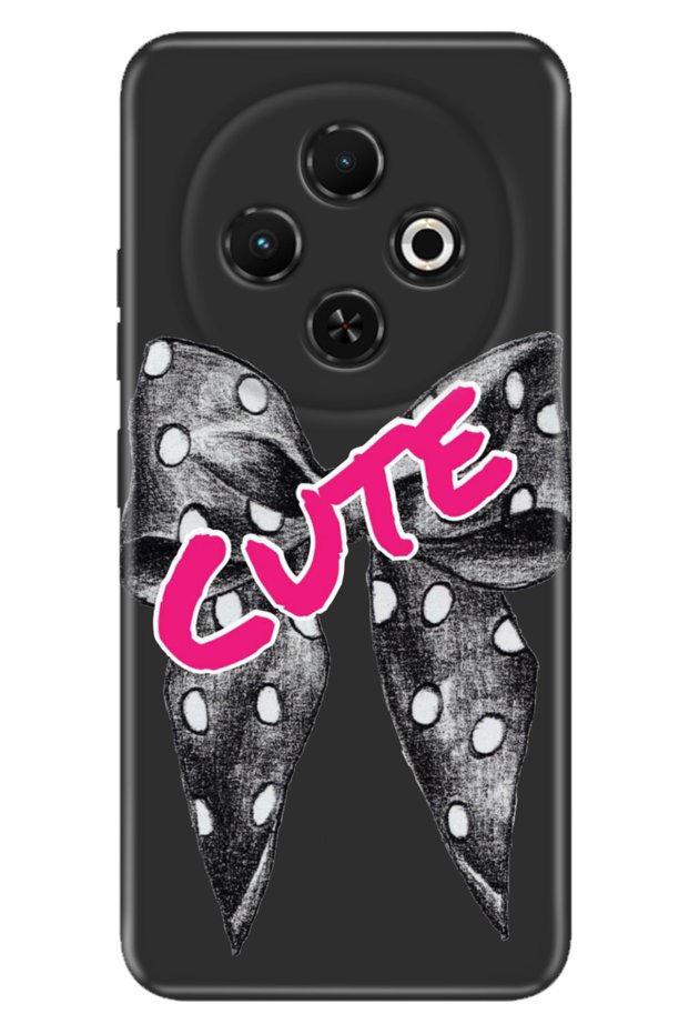 Spark 30C 6.67 " Case Pictorial Rubber Silicone Cover Cute Ribbon