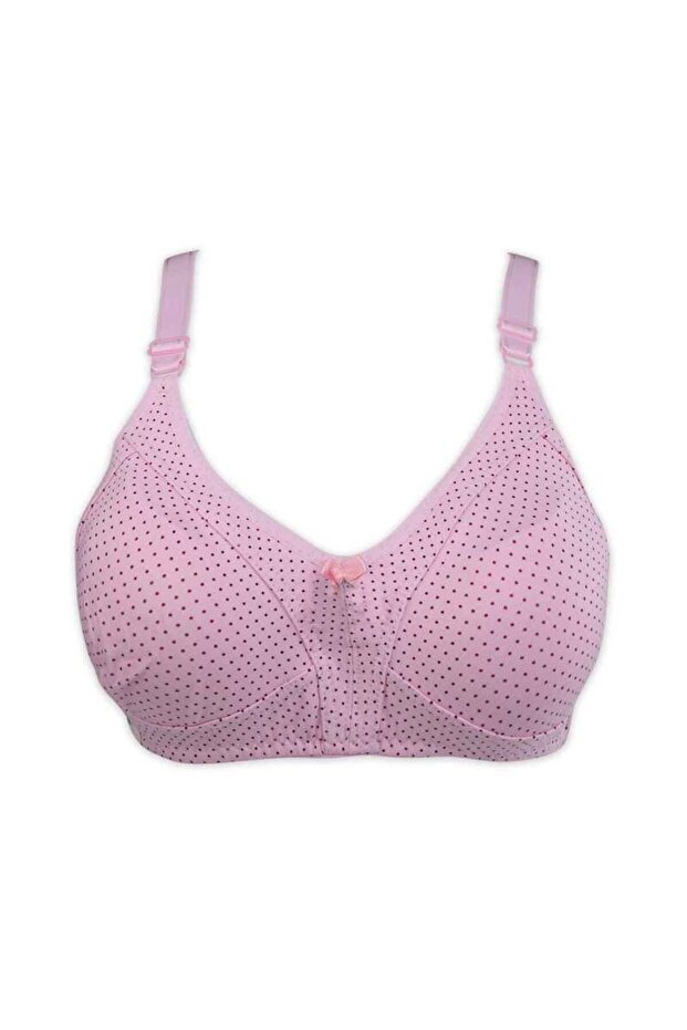 حمالة صدر من القطن الممشط المنقط - 1