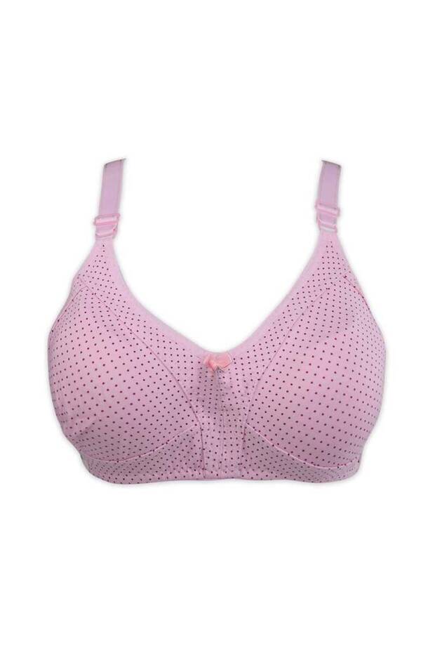 حمالة صدر من القطن الممشط المنقط - 1