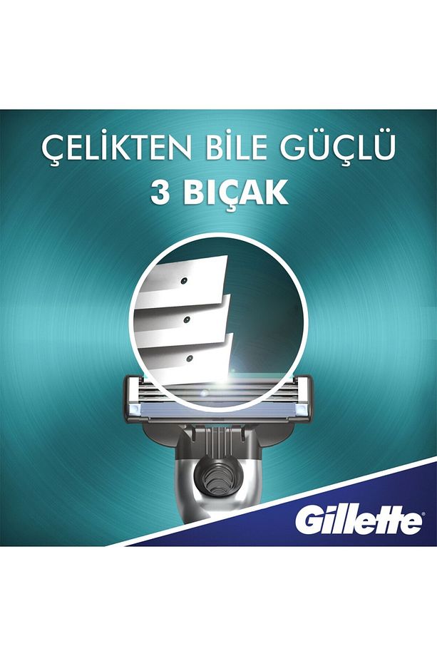 Mach3 Charcoal Makine + 10 adet Yedek Tıraş Bıçağı +300 ML köpük + Çanta - 5