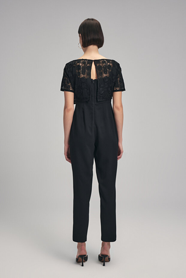 Dantelli Kare Yaka Tulum - 7