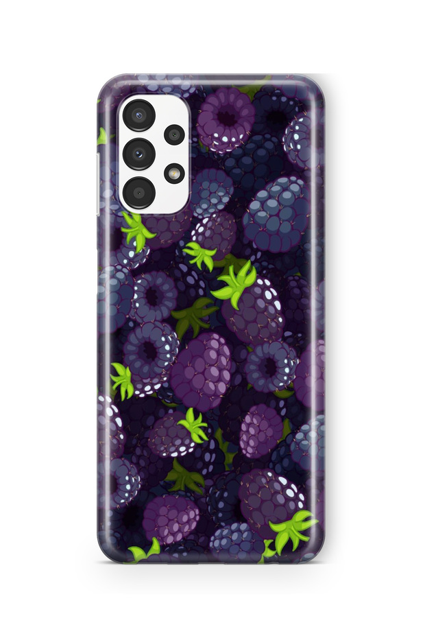 Samsung Galaxy A72 Compatible Blackberry Design Printed Transparent Case