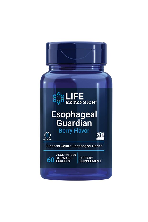 Esophageal Guardian, Alginic Acid & Potassium Bicarbonate, Gastric Relief, Vegetarian, 60 Tablets